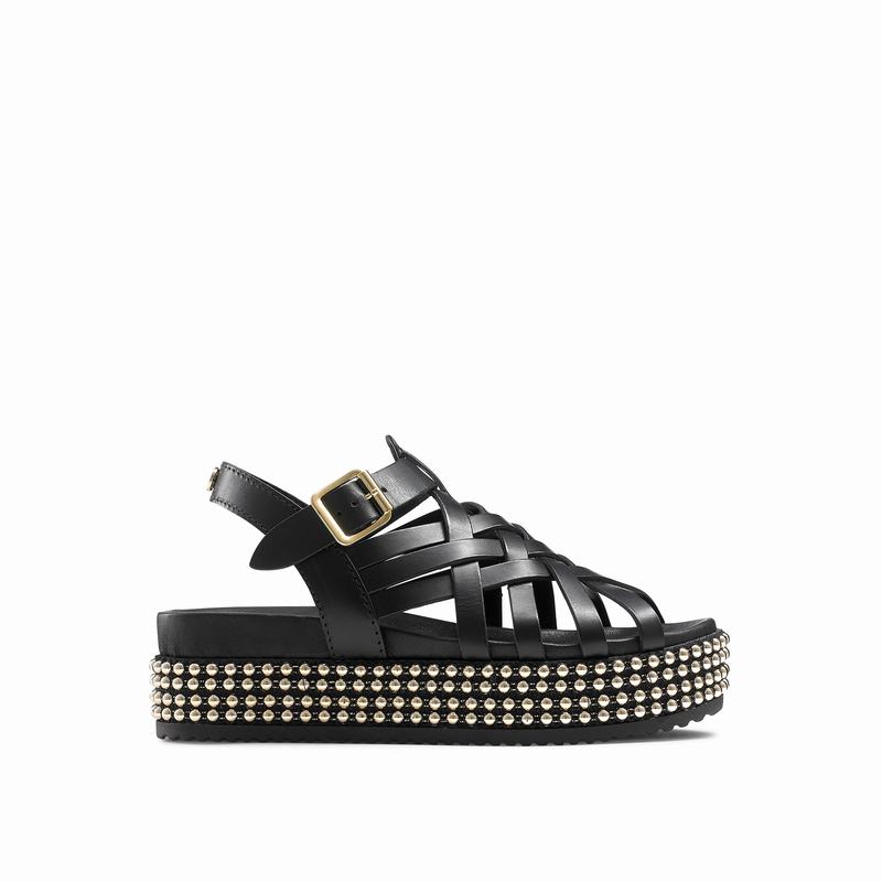 Russell & Bromley Jackpot Flatform Fisherman Womens Black [DDC2631WD]